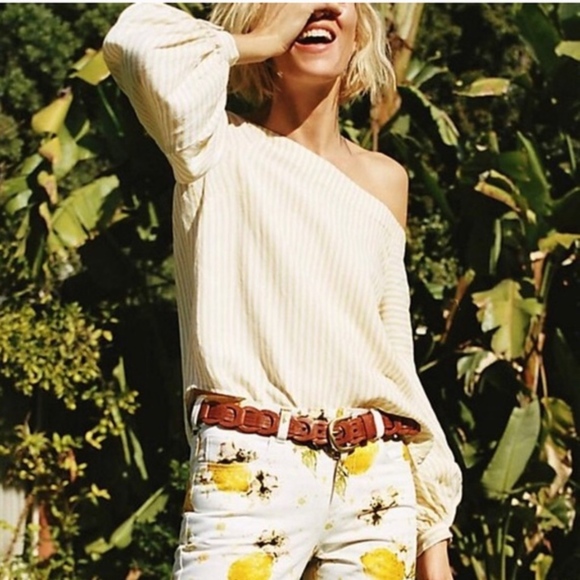 Anthropologie Tops - Anthro Maeve Off-the-Shoulder Cotille Blouse